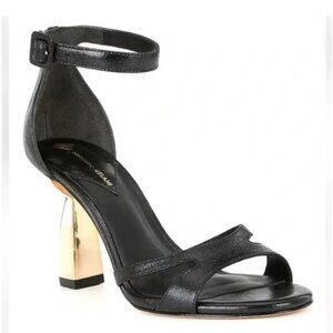 Antonio Melani Calla Leather Double Banded Dress Sandals Sz 9.5